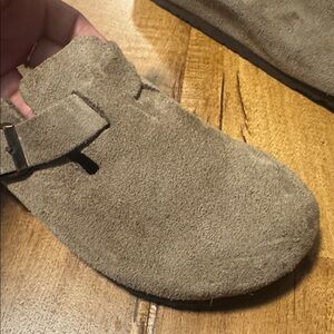 Birkenstock Boston suede clogs